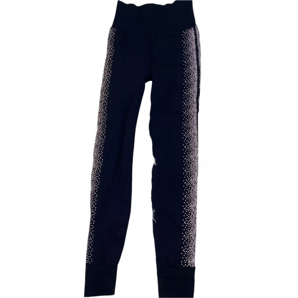 Reflective Legging Fabletics High-Waisted Sculptknit Black Silver Size Small - Picture 10 of 17
